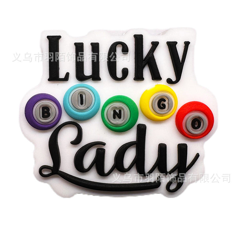 Wholesale 50pcs Cartoon Glue Silicone Beads Bracelet Necklace Pen Beads Accessories Loose Beads